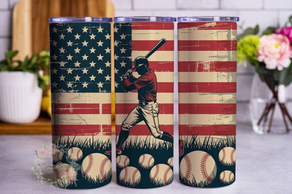 Baseball Flag Vintage 20oz Tumbler Wrap Review