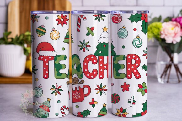 Christmas Teacher 20oz Tumbler Wrap Review