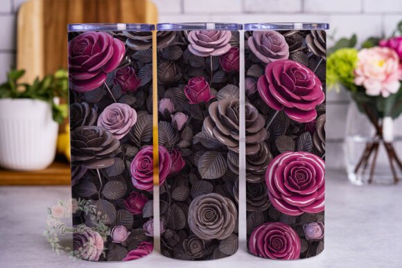 Dark Rose Floral 20oz Tumbler Wrap Review