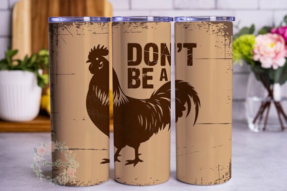 Distressed Rooster Humor Tumbler Wrap Review