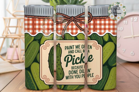 Funny Pickle Quote 20oz Tumbler Wrap Review