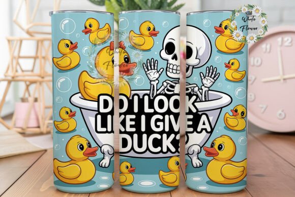 Funny Skeleton Duck 20oz Tumbler Wrap Review
