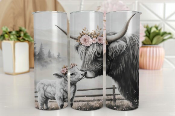 Highland Cow Sunflower Tumbler Wrap Review