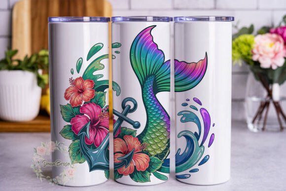 Mermaid Hibiscus Floral 20oz Tumbler Wra Review