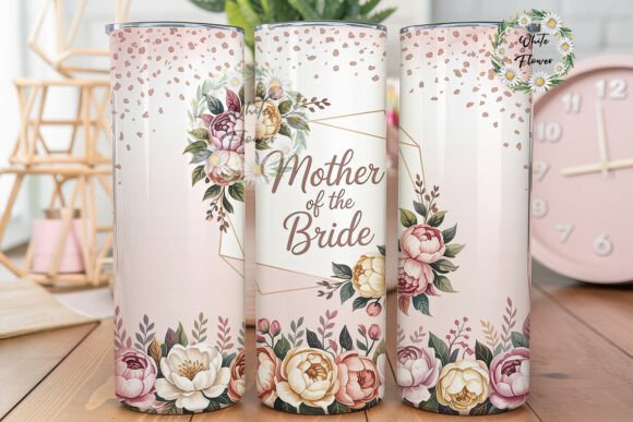 Mother of the Bride Floral Tumbler Wrap Design Review