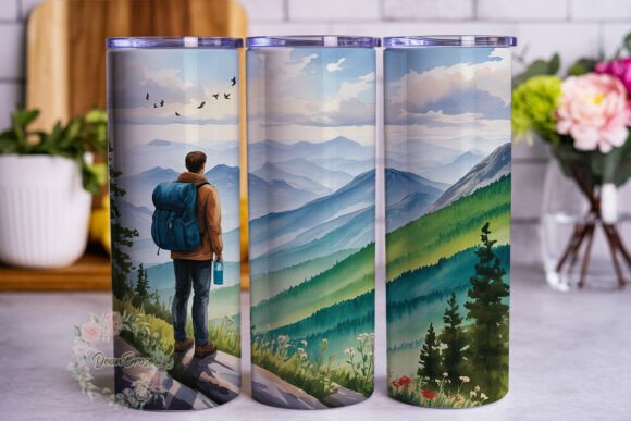 Mountain Hike Watercolor 20oz Tumbler Review