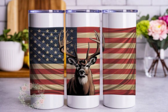 Patriotic Buck Flag 20oz Tumbler Wrap Review