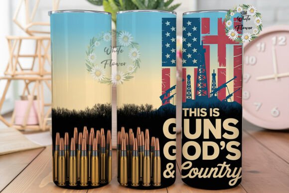 Patriotic Text Flag Bullets 20oz Tumbler Review