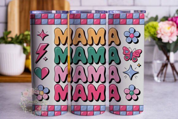 Pink Checkerboard Mama 20oz Tumbler Wrap Review
