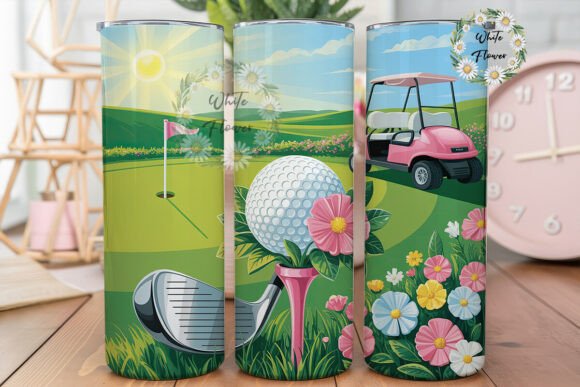 Pink Golf Day Floral Tumbler Wrap Review