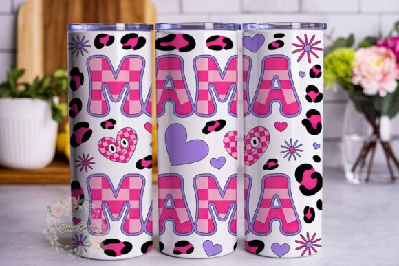 Pink Purple Leopard MAMA 20oz Tumbler Design Review
