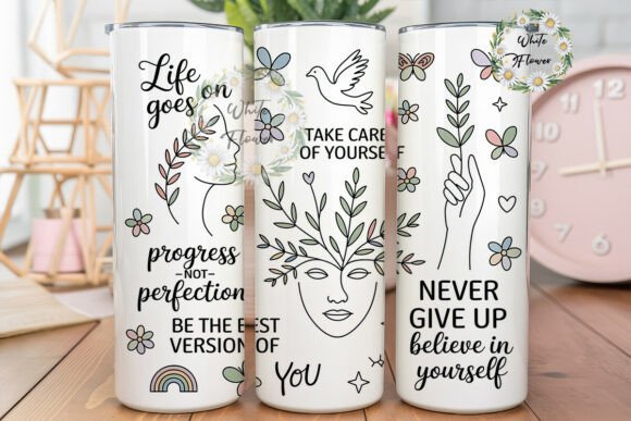 Positive Affirmation Line Art Tumbler Review