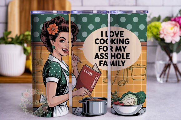 Retro Pinup Cooking Humorous Tumbler Review