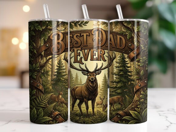 Rustic Deer Best Dad Ever Tumbler Wrap Review