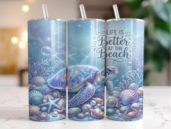 Sea Turtle Ocean Quote 20oz Tumbler Wrap Review