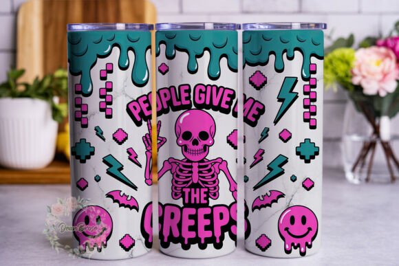 Spooky Skeleton Tumbler Wrap Design Review