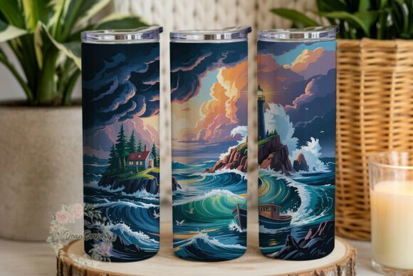 Stormy Lighthouse Sea Tumbler Wrap Review