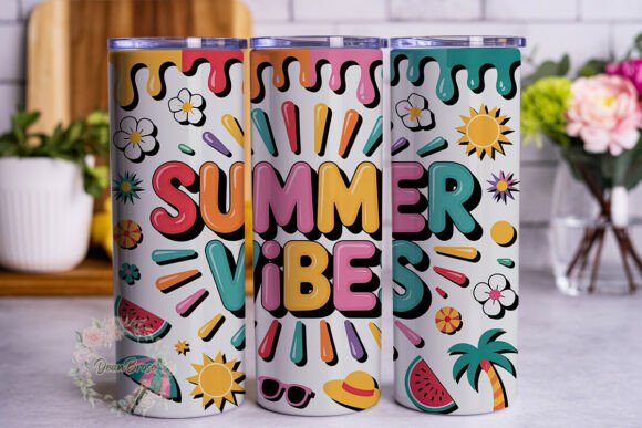 Summer Vibes Drip 20oz Tumbler Wrap Review