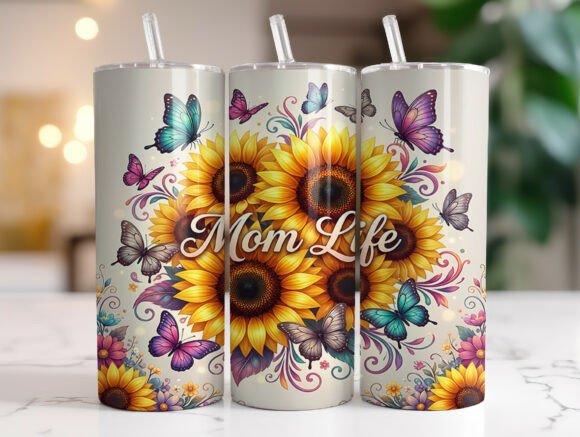 Sunflower Mom Life Floral Tumbler Wrap Review