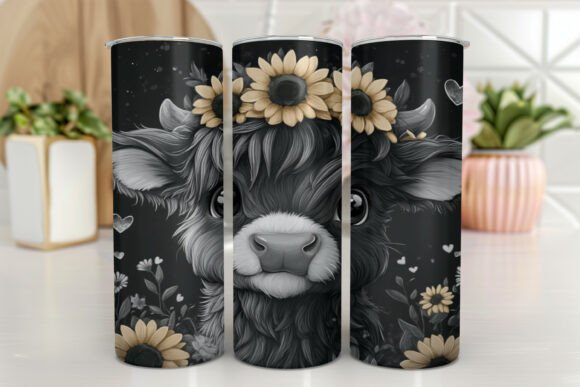 Sunflowers Highland Cow 20oz Tumbler Review