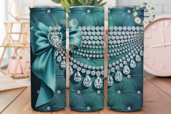 Teal Gemstone Bow 20oz Tumbler Wrap Review