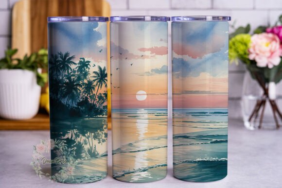 Tropical Sunset Watercolor 20oz Tumbler Review