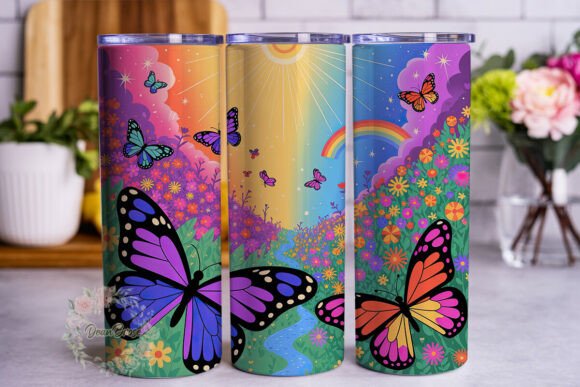 Vibrant Butterfly Garden Tumbler Wrap Review