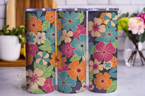 Vibrant Floral Design 20oz Tumbler Wrap Review