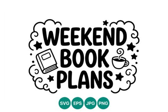 Weekend Book Plans Coffee Cup Vector Review