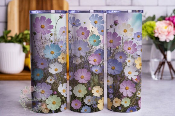 Whimsical Pastel Flowers Tumbler Wrap PN Review